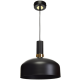 Παιδικό Κρεμαστό Φωτιστικό Malmo Ø30cm Μαύρο με Χρυσό