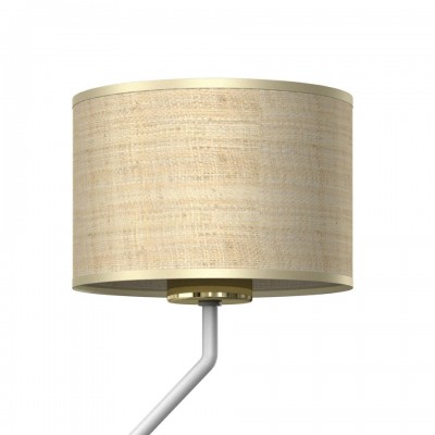 Wall Lamp Marshall Hotel with shade White Rattan