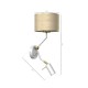 Wall Lamp Marshall Hotel with shade White Rattan