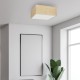 Multi-Light Ceiling Lamp Marshall with shade White Rattan