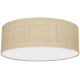 Φωτιστικό Οροφής Marshall με καπέλο Ø50cm Λευκό με Ραττάν
