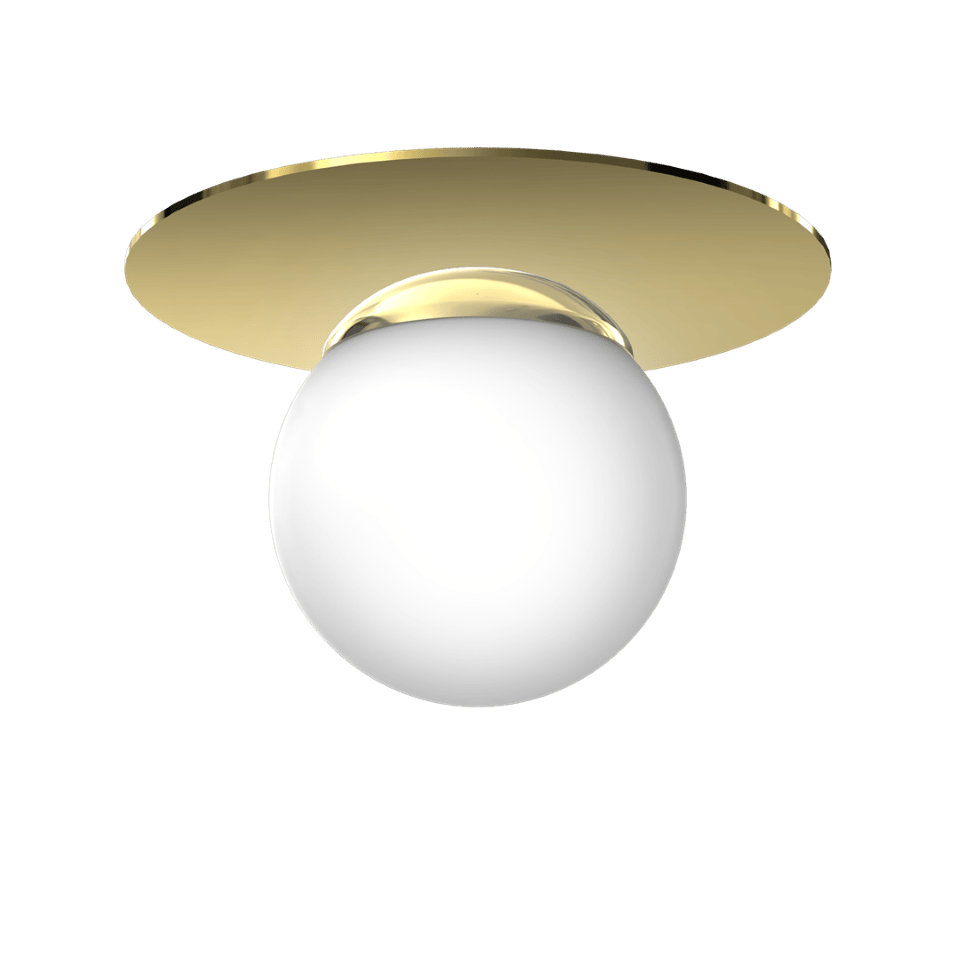 Ceiling Lamp Plato Ø19cm White Gold