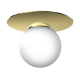 Φωτιστικό Οροφής Plato Ø22cm Λευκό με Χρυσό