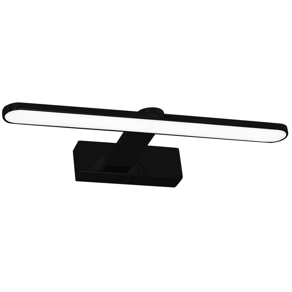 LED Απλίκα Τοίχου Splash IP44 40cm 8W Μαύρο