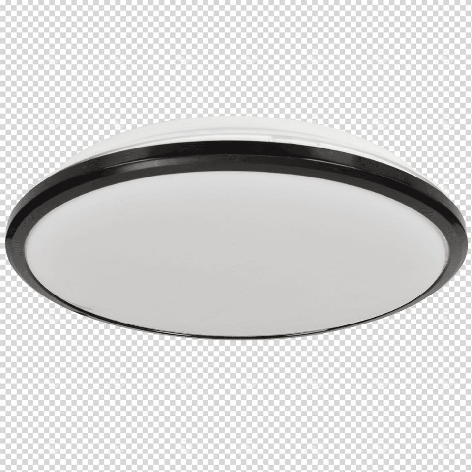 LED Φωτιστικό Οροφής Terma IP44 18W Ø28cm Μαύρο