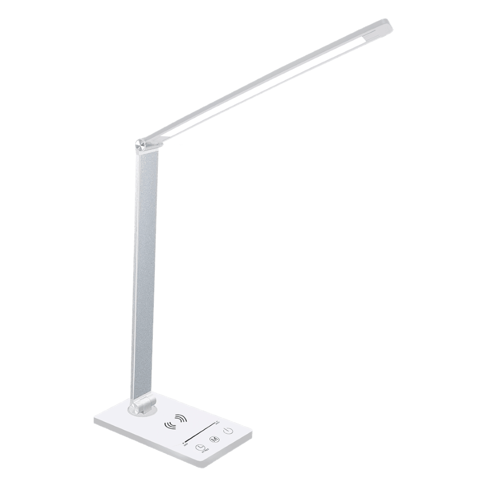 LED Επιτραπέζιο Φωτιστικό Vario Λευκό 5W με Ασημί