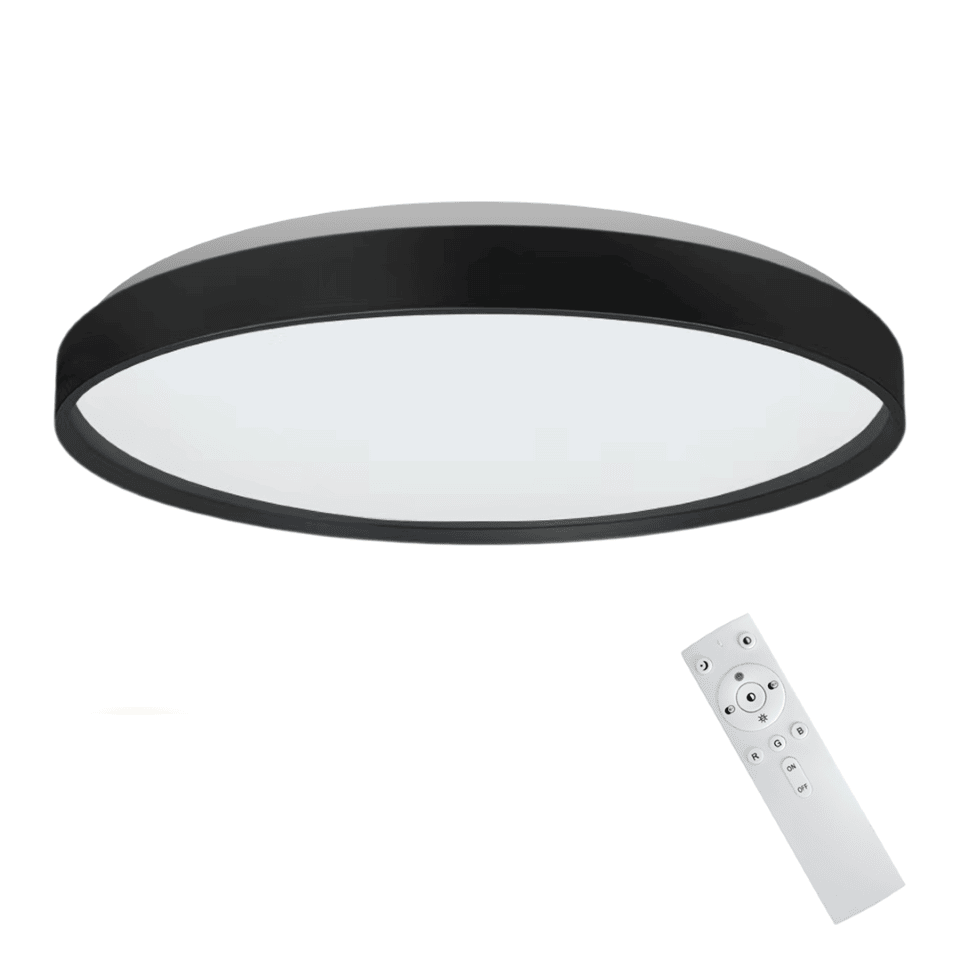 LED Φωτιστικό Οροφής Ringo Ø39cm 36W Μαύρο
