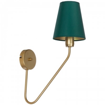 Wall Lamp Victoria with shade Brass