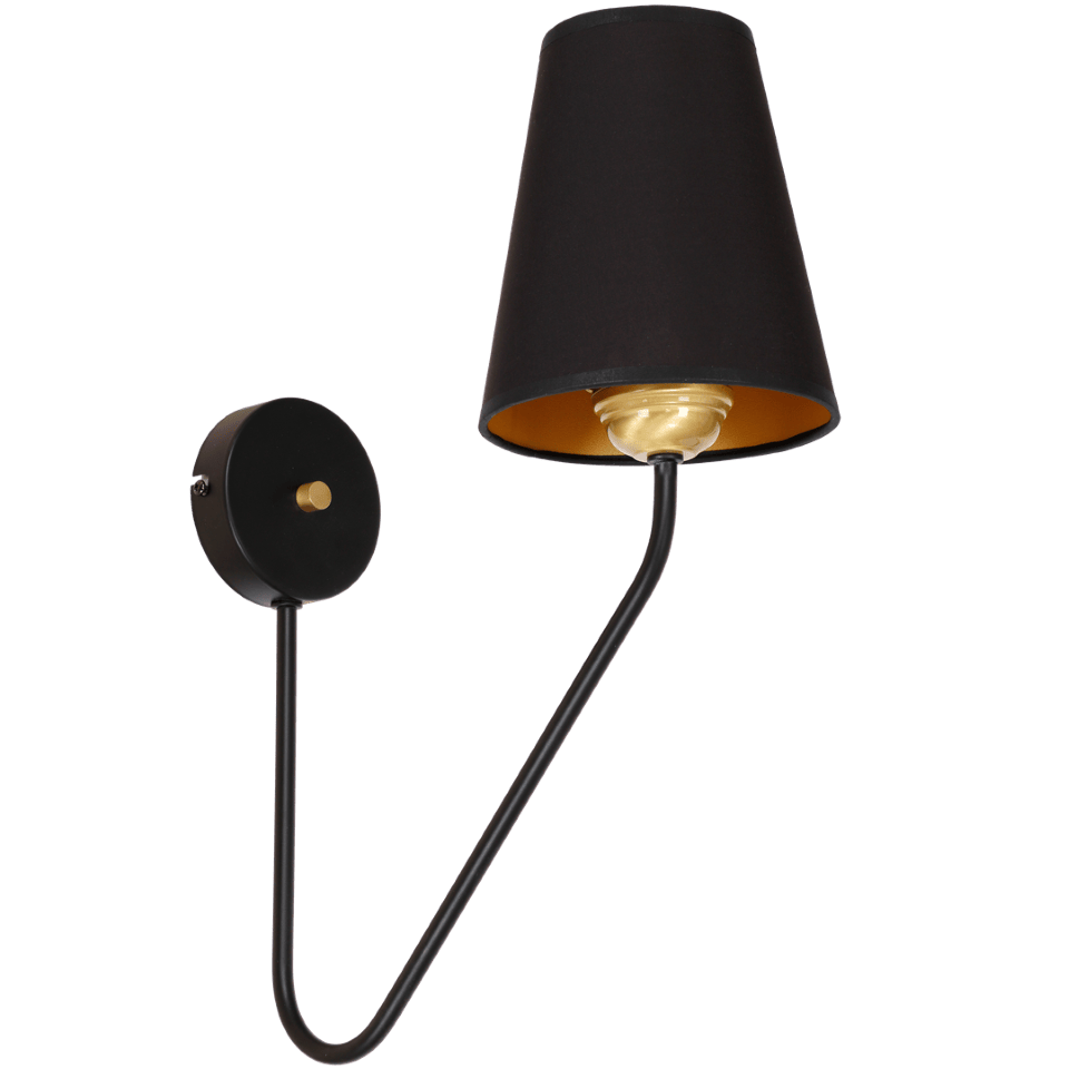 Wall Lamp Victoria with shade Black