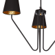 Multi-Light Pendant Lamp Victoria with shade 3xE27 Ø72cm Black
