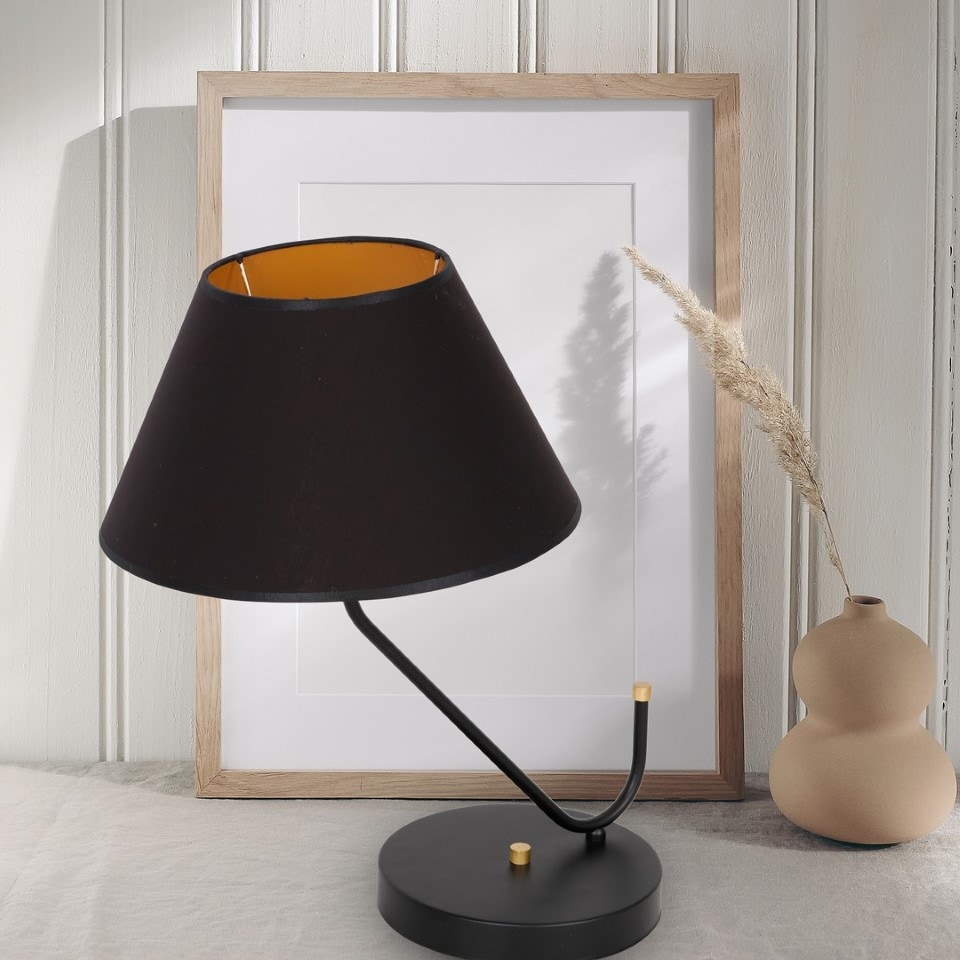 Table Lamp Victoria with shade Black