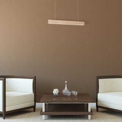 LED Multi-Light Pendant Lamp Timber 60cm 3xE14 Natural Wood Color