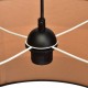 Pendant Lamp Terra with shade Black Natural Wood Color