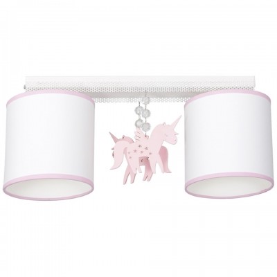Children's Multi-Light Ceiling Lamp Uni 46cm White