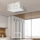 Multi-Light Ceiling Lamp Ziggy with shade White Gold