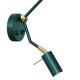 Wall Lamp Ziggy Hotel with shade Gold Green