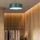 Multi-Light Ceiling Lamp Ziggy with shade Ø50cm Gold Green
