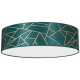 Φωτιστικό Οροφής Ziggy με καπέλο Ø50cm Χρυσό με Πράσινο