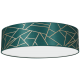 Φωτιστικό Οροφής Ziggy με καπέλο Ø60cm Χρυσό με Πράσινο