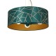 Multi-Light Pendant Lamp Ziggy with shade 3xE27 Ø50cm Gold Green