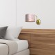 Wall Lamp Ziggy with shade Gold Pink