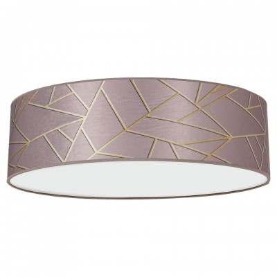 Multi-Light Ceiling Lamp Ziggy with shade Ø50cm Gold Pink
