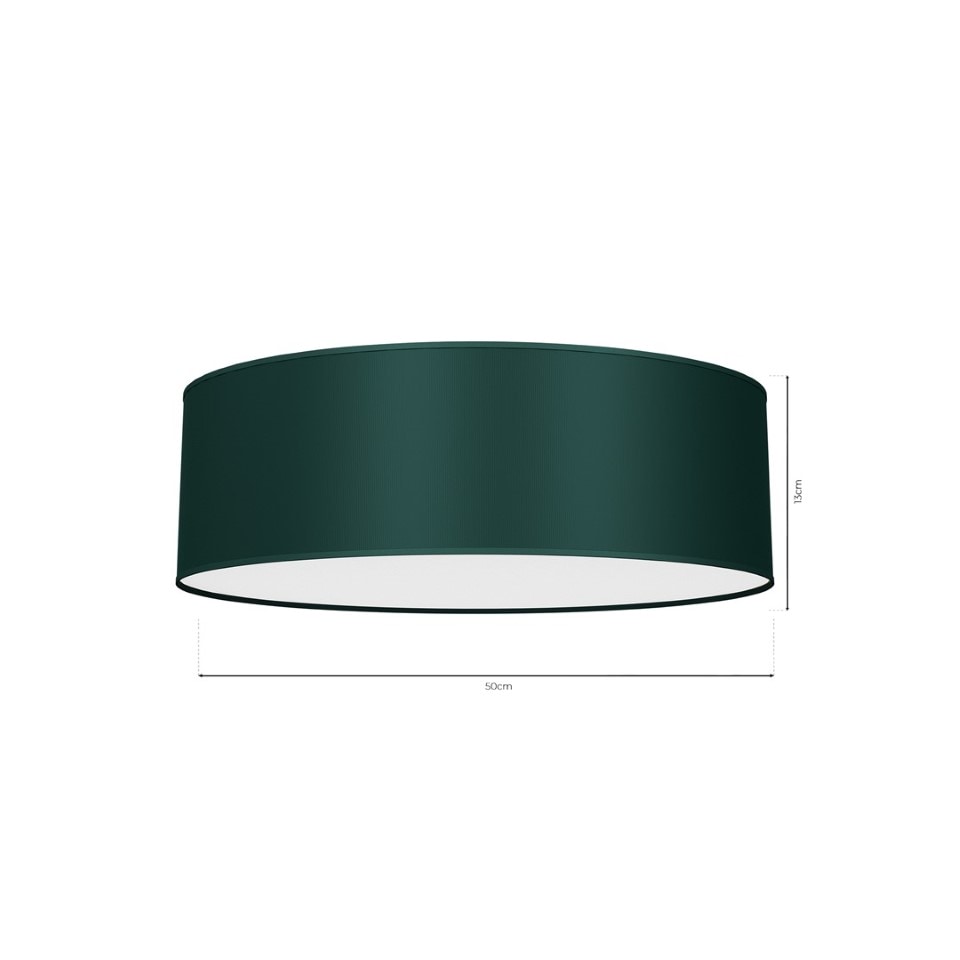 Φωτιστικό Οροφής Verde με καπέλο Ø50cm Πράσινο