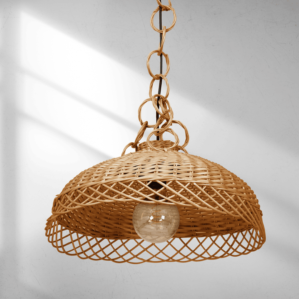 Pendant Lamp Vimini Ø44cm Natural Wood Color