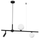 Multi-Light Pendant Lamp Sirio 75cm 3xG9 Black White