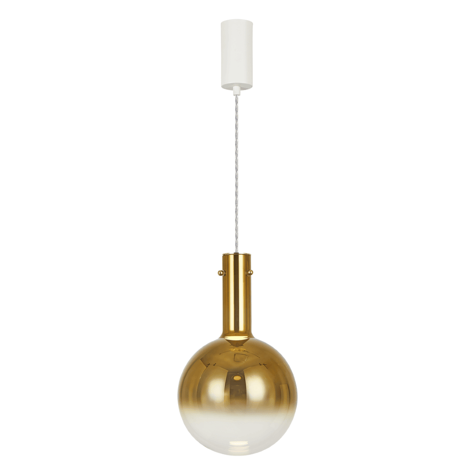 Pendant Lamp Toronto with shade Gold White