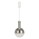 Pendant Lamp Toronto with shade Silver White