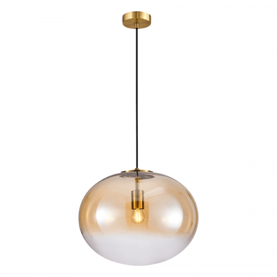 Pendant Lamp Campania Amber with shade Ø40cm Gold