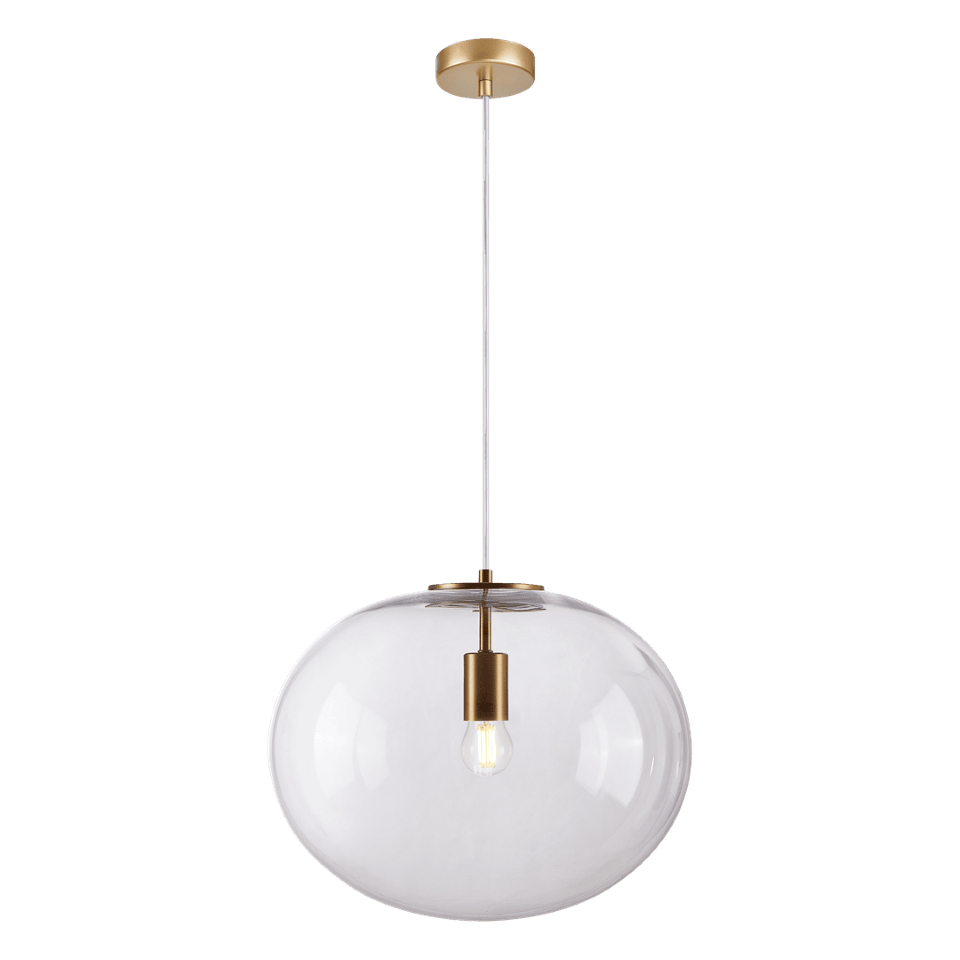 Pendant Lamp Campania Clear with shade Ø40cm Gold