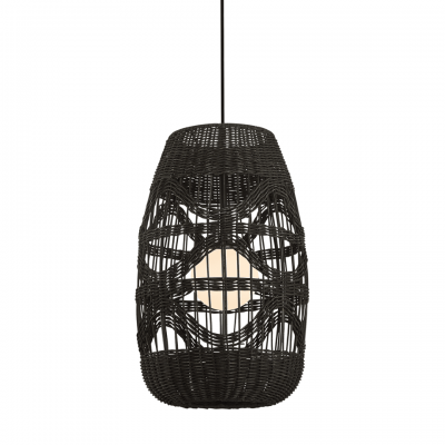 Pendant Lamp Arona with shade Ø25cm Black