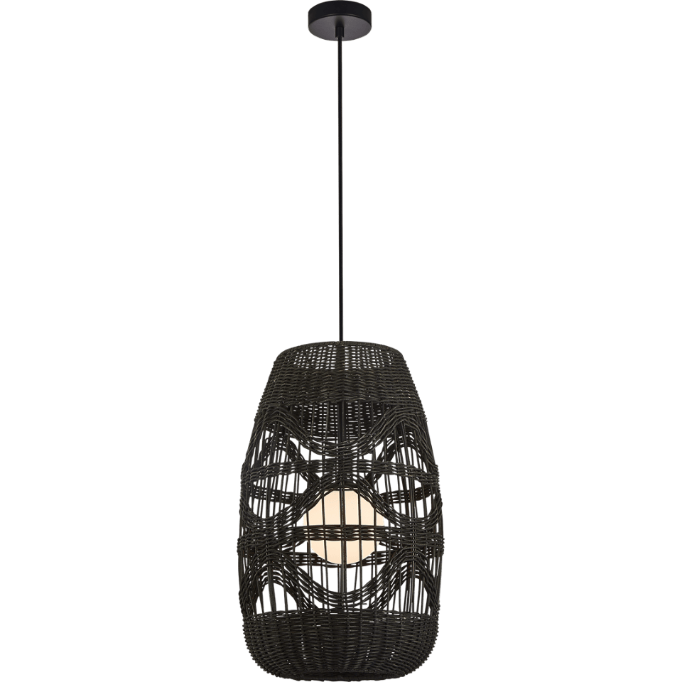 Pendant Lamp Arona with shade Ø25cm Black