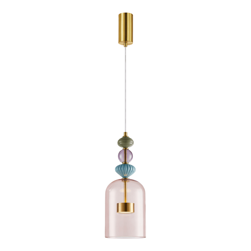 LED Pendant Lamp Arte Gold with shade 16cm 12W Multi-colour