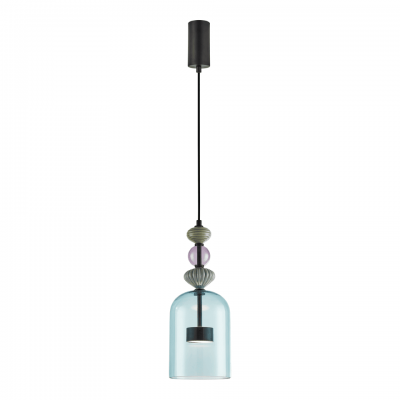 LED Pendant Lamp Arte Black with shade 16cm 12W Multi-colour