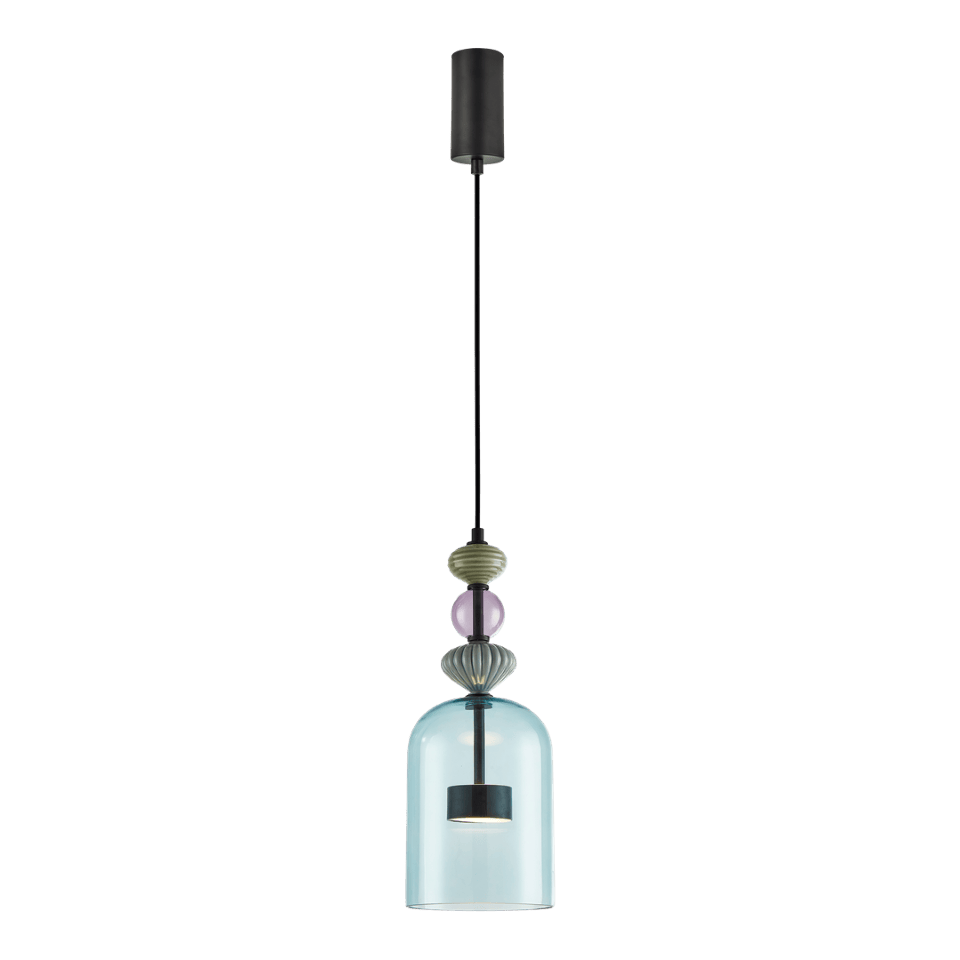 LED Pendant Lamp Arte Black with shade 16cm 12W Multi-colour