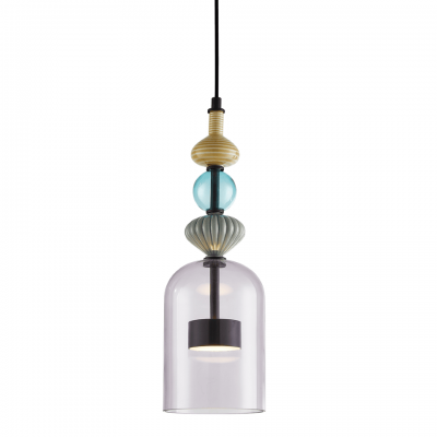 LED Pendant Lamp Arte Black with shade 13,5cm 12W Multi-colour
