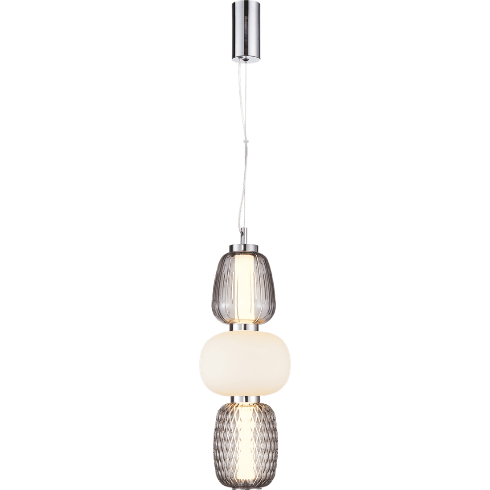 LED Pendant Lamp Caro 28W Silver