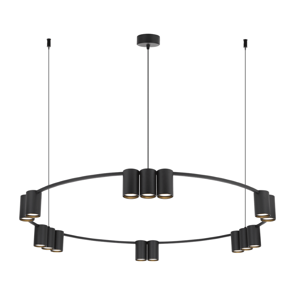 Pendant Lamp Round Genesis Ø100cm Black