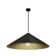 Κρεμαστό Φωτιστικό Fuji με καπέλο Ø70cm Μαύρο με Χρυσό
