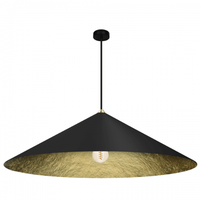 Pendant Lamp Fuji with shade Ø90cm Black Gold