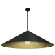 Κρεμαστό Φωτιστικό Fuji με καπέλο Ø90cm Μαύρο με Χρυσό