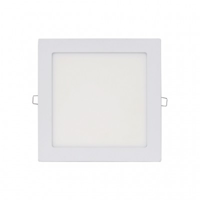 LED Panel Τετράγωνο Χωνευτό 22,5cm 3000K 18W Λευκό
