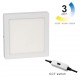 LED Πάνελ Τετράγωνο Εξωτερικό 21cm 3000/4000/6000K/CCT 18W Λευκό
