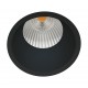 LED Σποτ Χωνευτό Dart 12W 3000K Στεγανό IP44 24° ⌀7,5cm Μαύρο Ματ