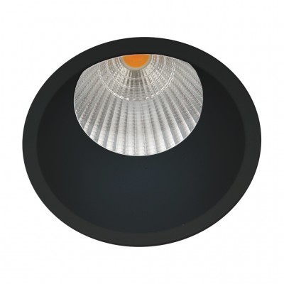 LED Σποτ Χωνευτό Dart 12W 4000Κ IP44 24° 34-39V ⌀7,5cm Μαύρο Ματ
