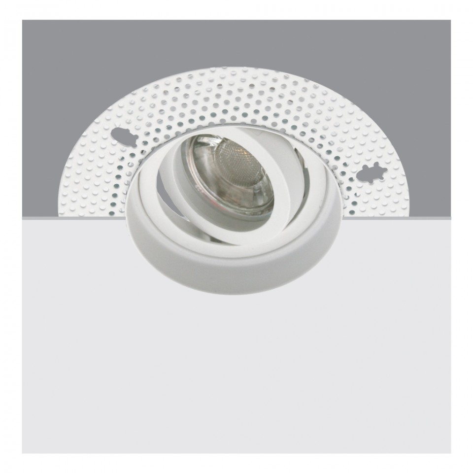 Σποτ Trimless Χωνευτό Κινητό Lord GU10 ⌀7,5cm Λευκό