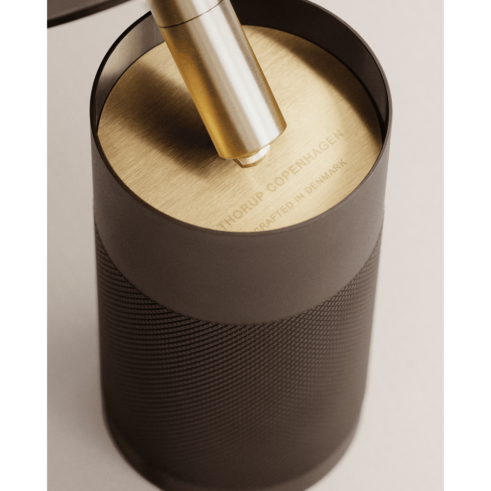 Απλίκα Τοίχου Σποτ Patrone 20cm GU10 ⌀6cm Καφέ με Χρυσό